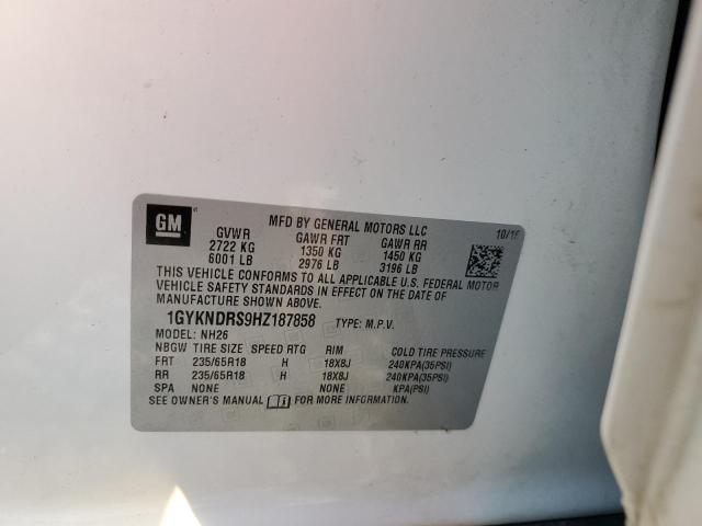 1GYKNDRS9HZ187858 Cadillac XT5 LUXURY