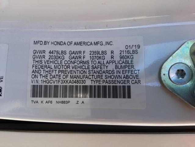 1HGCV1F3XKA048030 Honda Accord Sport