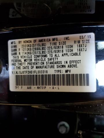 5J6TF2H51FL003319 Honda Crosstour Exl