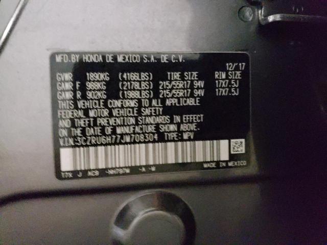 3CZRU6H77JM708304 Honda Hr-v Exl