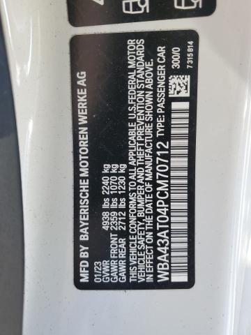 WBA43AT04PCM70712 BMW 430xi