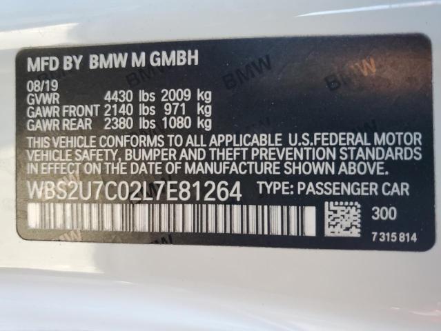 WBS2U7C02L7E81264 BMW M2 Competition