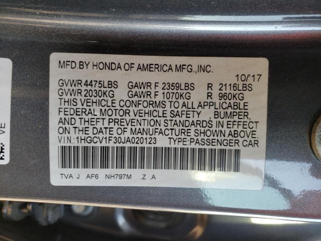 1HGCV1F30JA020123 Honda Accord Sport