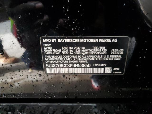 5UXCY6C03P9N53850 BMW X6 Xdrive40i