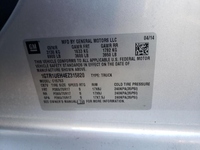 1GTR1UEH4EZ315820 GMC Sierra C1500 Sle