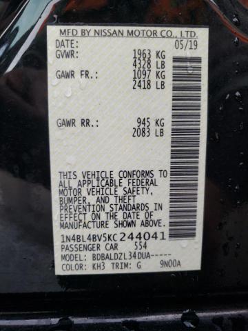 1N4BL4BV5KC244041 Nissan ALTIMA S