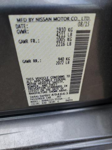 1N4AL3AP8FC494663 Nissan ALTIMA 2.5