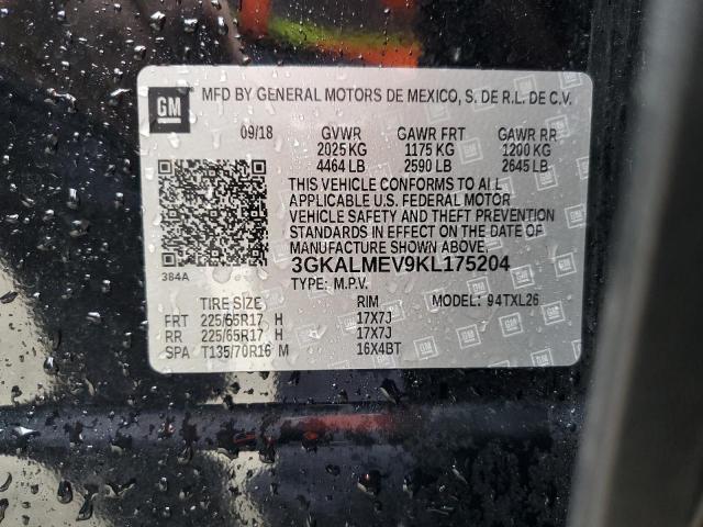 3GKALMEV9KL175204 GMC Terrain Sle