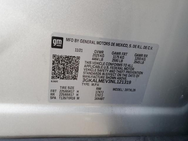 3GKALMEV3NL121319 GMC Terrain Sle