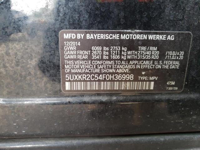 5UXKR2C54F0H36998 BMW X5 Sdrive35i