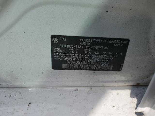 WBA8B9G52JNU57249 BMW 330 I