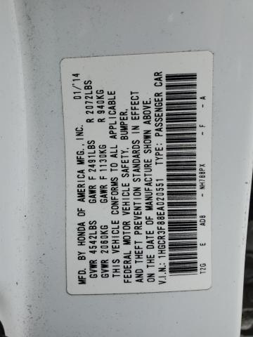 1HGCR3F88EA020551 Honda ACCORD EXL