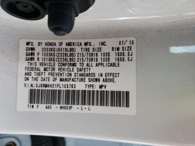 5J6RM4H31FL105763 Honda CR-V LX