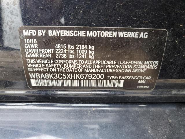 WBA8K3C5XHK679200 BMW 330 XI
