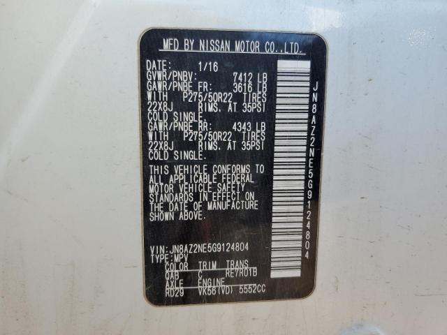 JN8AZ2NE5G9124804 Infiniti QX80