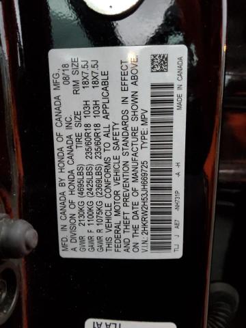 2HKRW2H53JH669725 Honda CR-V EX