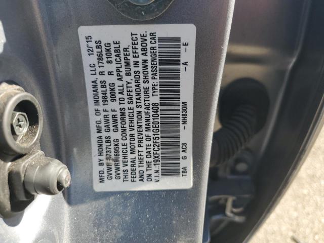 19XFC2F51GE010408 Honda Civic Lx