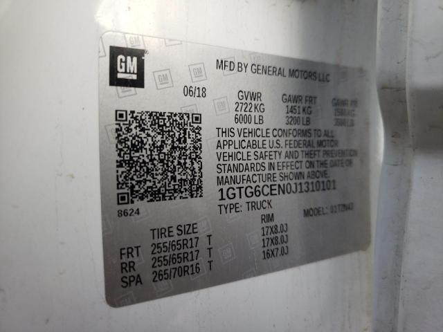 1GTG6CEN0J1310101 GMC CANYON SLE