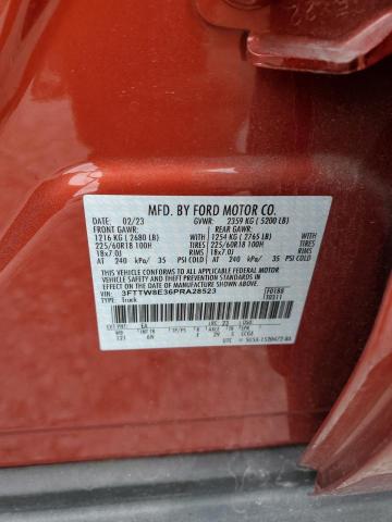 3FTTW8E36PRA28523 Ford Maverick Xl