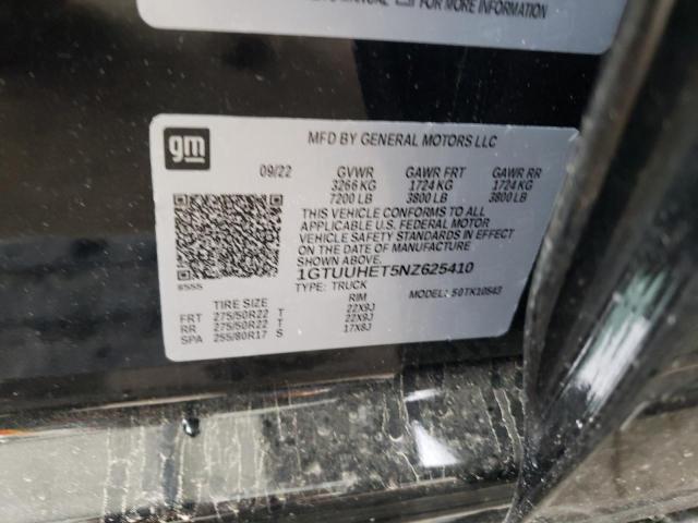 1GTUUHET5NZ625410 GMC Sierra K1500 Denali Ultimate