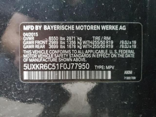 5UXKR6C51F0J77950 BMW X5 Xdrive50i