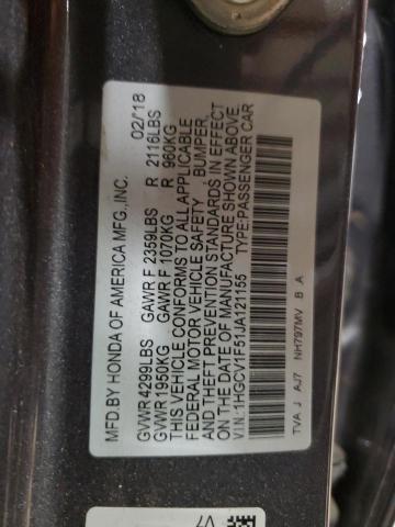 1HGCV1F51JA121155 Honda ACCORD EXL