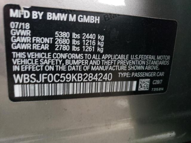 WBSJF0C59KB284240 BMW M5