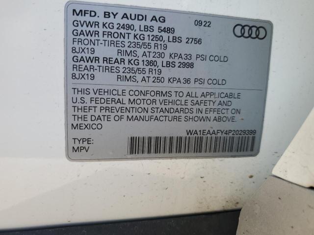 WA1EAAFY4P2029399 Audi Q5 Premium Plus 45
