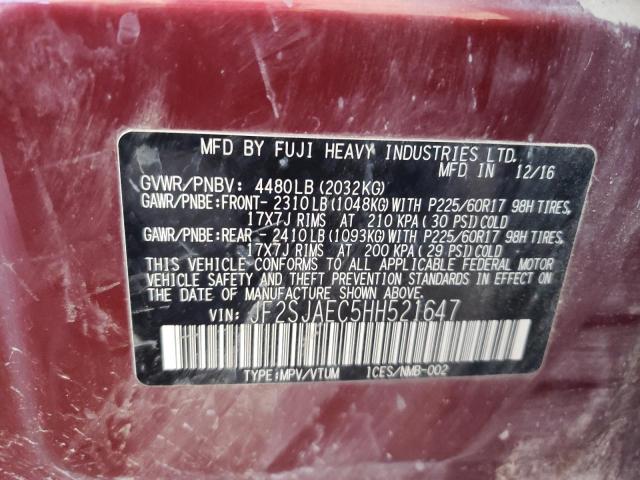 JF2SJAEC5HH521647 Subaru Forester 2.5i Premium