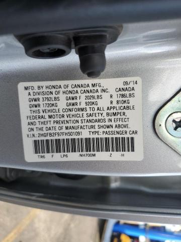 2HGFB2F97FH501091 Honda CIVIC EXL