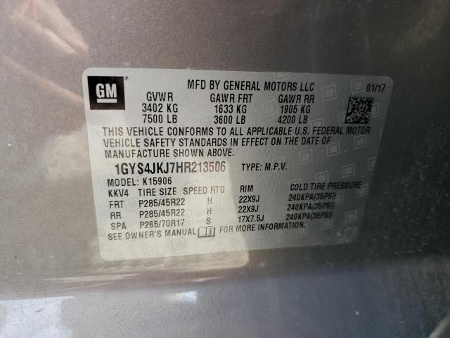 1GYS4JKJ7HR213506 Cadillac Escalade Esv Premium Luxury