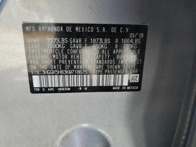 3HGGK5H83KM718675 Honda FIT EX