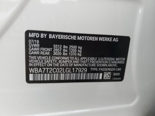 WBA7T2C02LGL17929 BMW 740 I