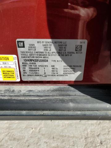 1GKKRPKD2FJ339034 GMC ACADIA SLE