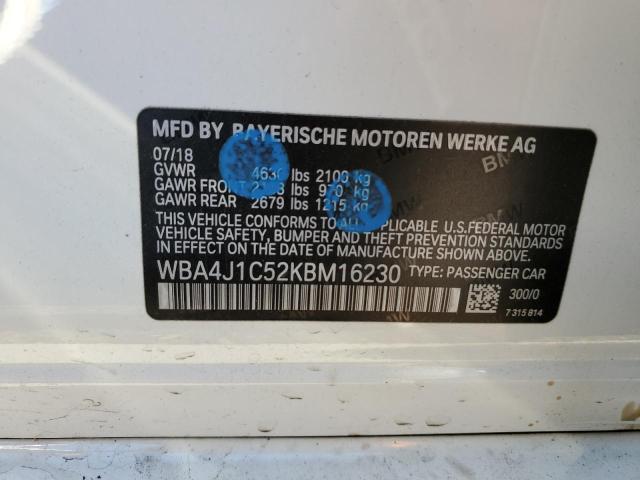 WBA4J1C52KBM16230 BMW 430i Gran Coupe