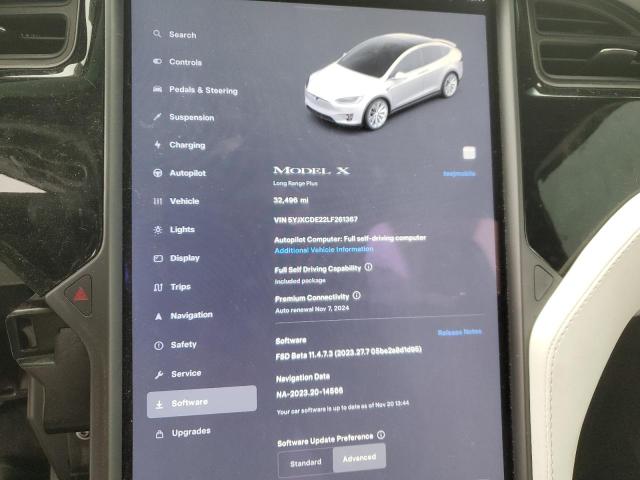 5YJXCDE22LF261367 Tesla MODEL X
