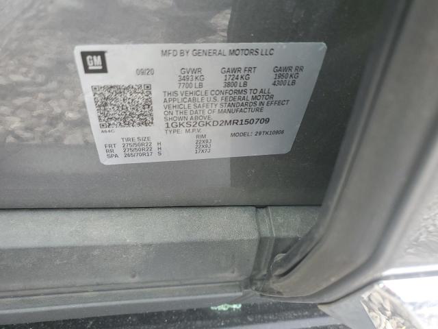 1GKS2GKD2MR150709 GMC Yukon Xl K1500 Slt