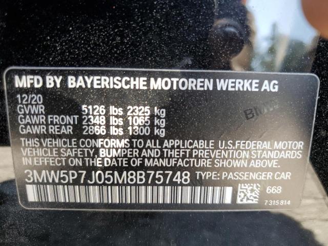 3MW5P7J05M8B75748 BMW 330e