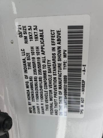 7FART6H99ME016889 Honda Cr-v Touring