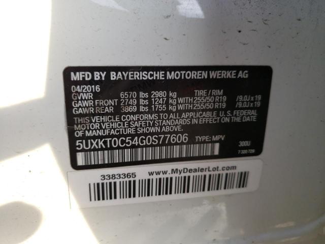 5UXKT0C54G0S77606 BMW X5 Xdr40e