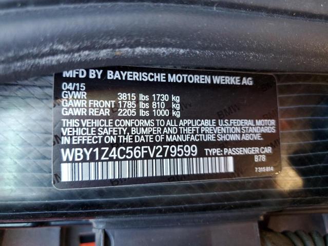 WBY1Z4C56FV279599 BMW I3 REX