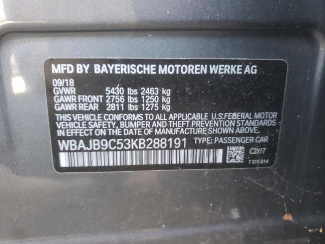 WBAJB9C53KB288191 BMW M550xi