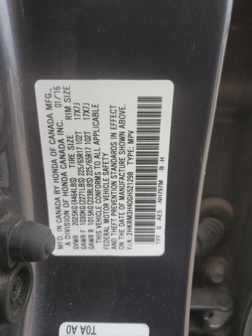 2HKRM3H40GH521298 Honda CR-V SE