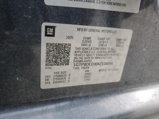 1GTP8DEDXMZ138866 GMC Sierra C1500 Slt