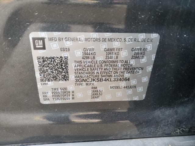 3GNCJKSB4KL334064 Chevrolet TRAX LS