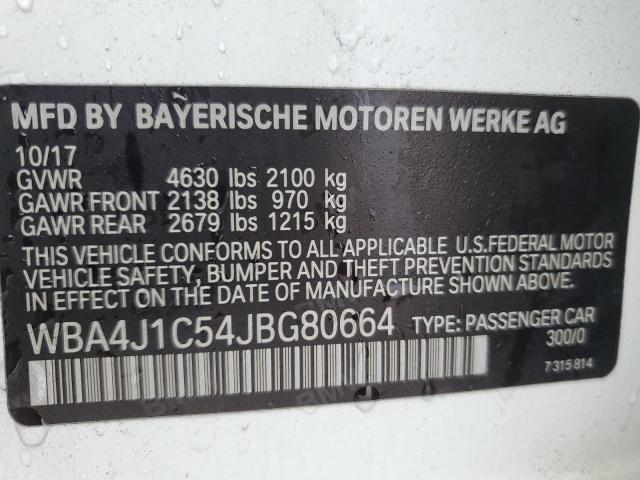 WBA4J1C54JBG80664 BMW 430i Gran Coupe