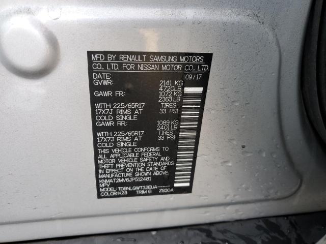 KNMAT2MV6JP512481 Nissan ROGUE S