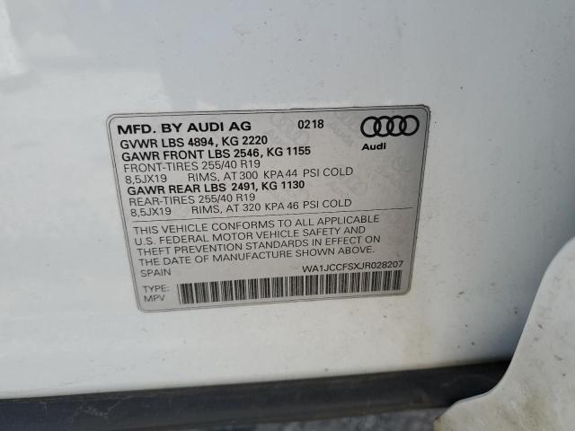 WA1JCCFSXJR028207 Audi Q3 Premium Plus