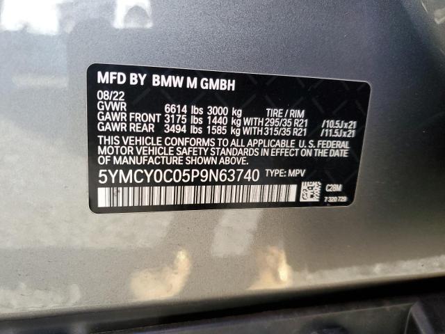 5YMCY0C05P9N63740 BMW X6 M