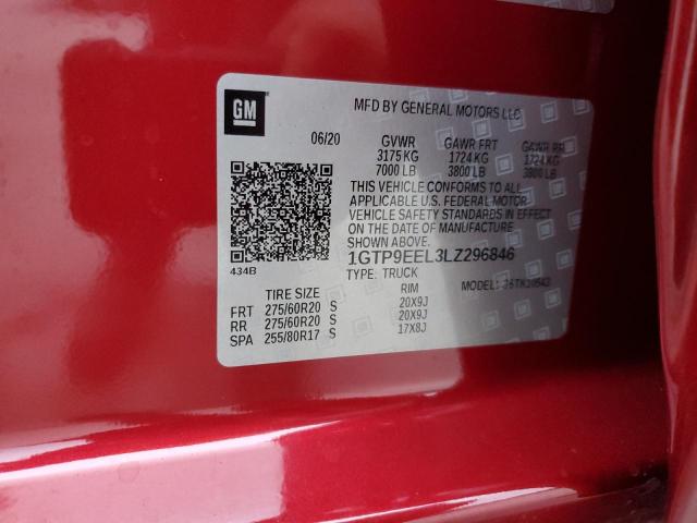 1GTP9EEL3LZ296846 GMC Sierra K1500 At4